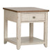 Farmhouse Reimagined End Table with Basket in Antique White image