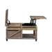 Parkland Falls Square Lift Top Cocktail Table in Weathered Taupe image