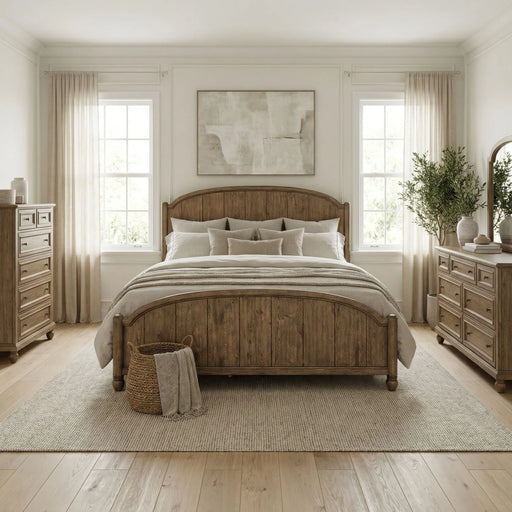 Homestead Haven Poster Bed, Dresser & Mirror, Chest image