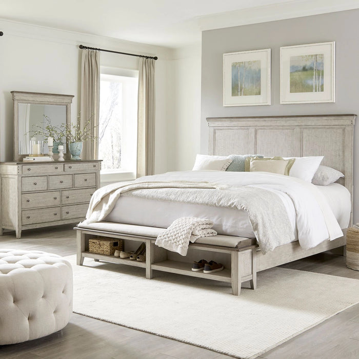 Ivy Hollow King Storage Bed, Dresser & Mirror image