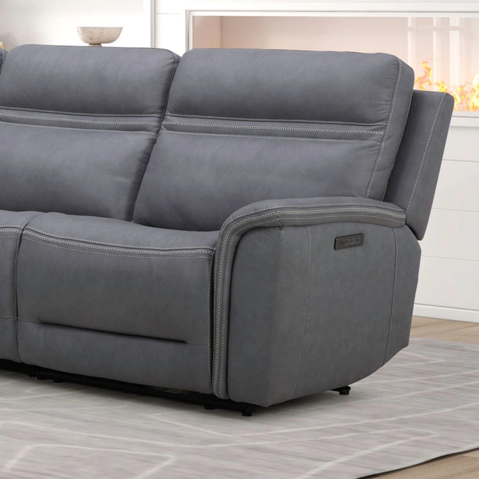 Cooper R Arm Recliner P3 & ZG - Blue Gray image
