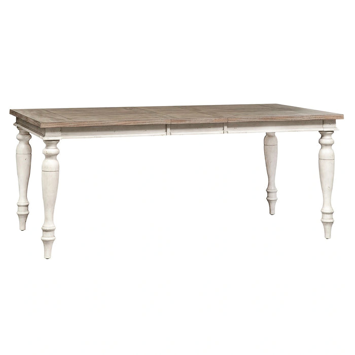 Whitney Rectangular Leg Table in Weathered Gray image