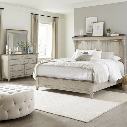 Ivy Hollow King California Mantle Bed, Dresser & Mirror image
