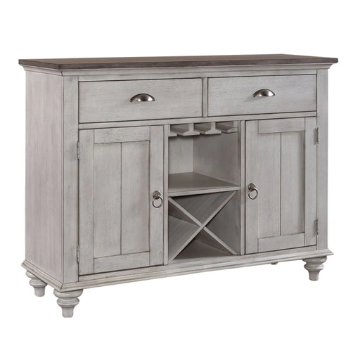Ocean Isle Buffet in Antique White with Weathered Pine image