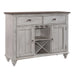 Ocean Isle Buffet in Antique White with Weathered Pine image