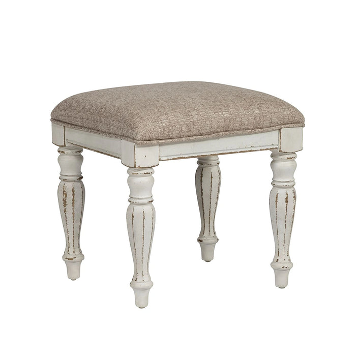Magnolia Manor Vanity Stool in Antique White image
