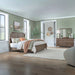 Hickory Grove Panel Bed, Dresser & Mirror image