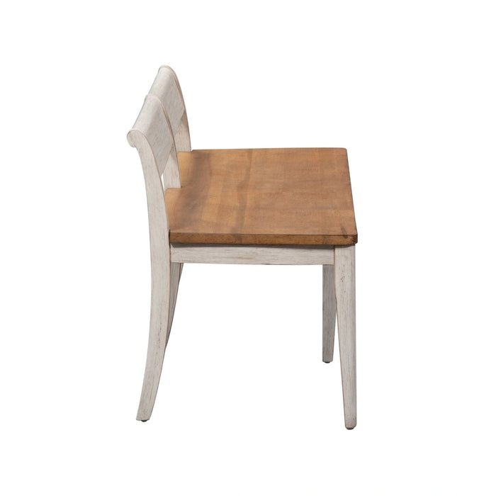 Farmhouse Reimagined Bench (RTA) in Antique White image