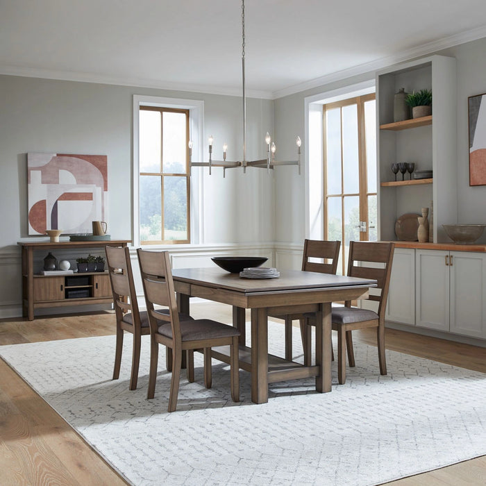 Brook Bay Optional 5 Piece Trestle Table Set image
