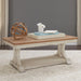 Farmhouse Reimagined Rectangular Cocktail Table in Antique White image
