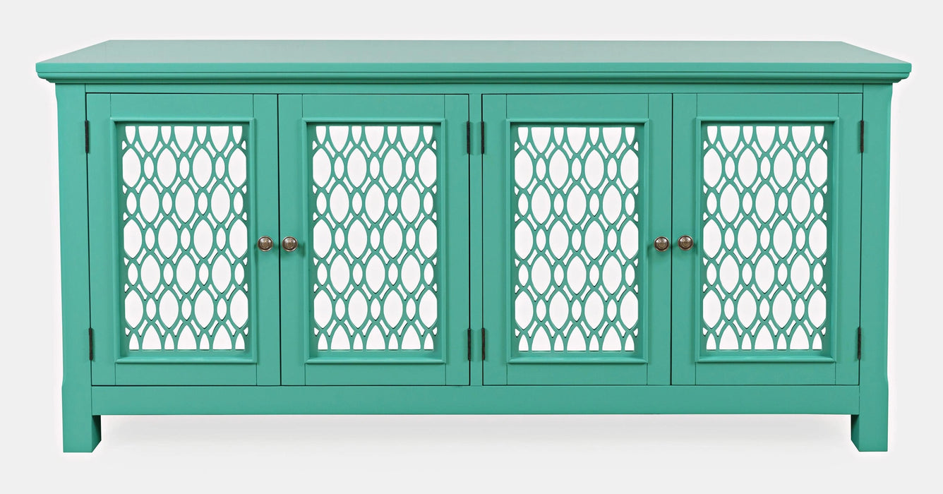 Isabella 69 inch Mirrored Accent Cabinet
