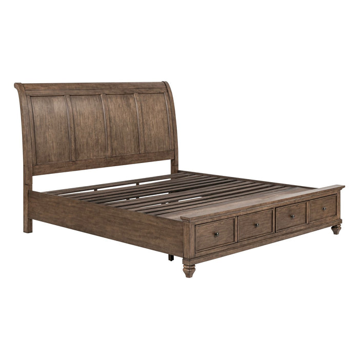 Twin Lakes King Storage Bed - Plourde Furniture Co (Caribou, ME)