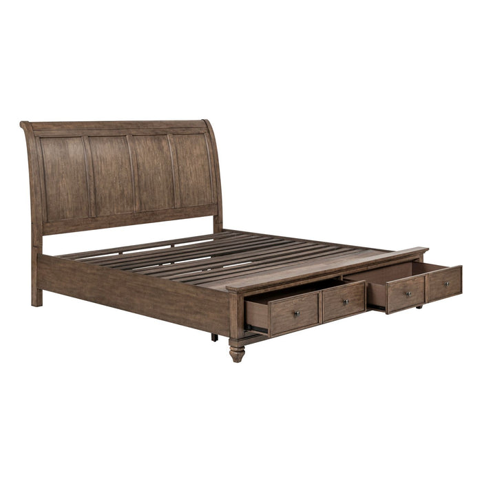 Twin Lakes King Storage Bed - Plourde Furniture Co (Caribou, ME)