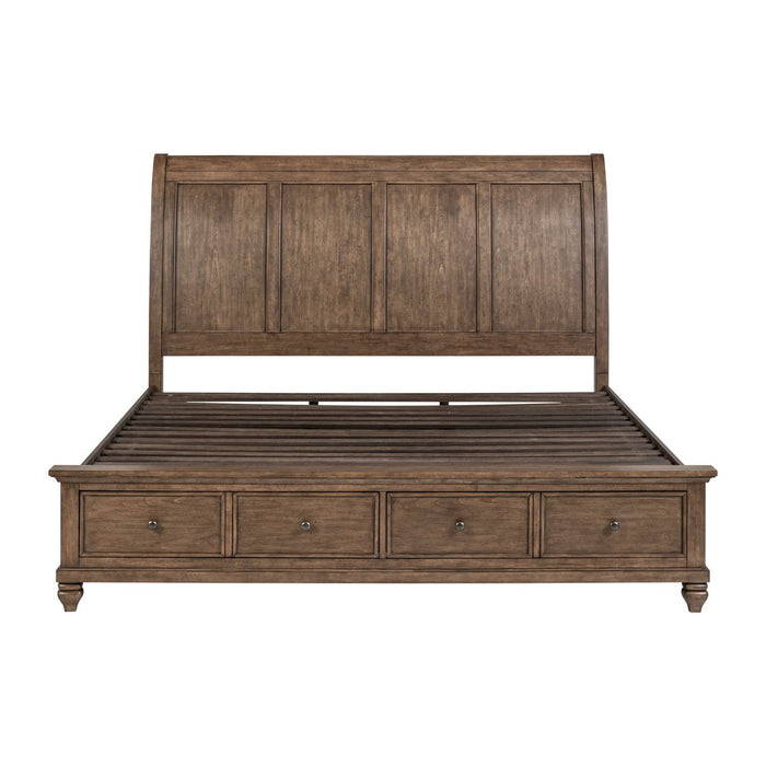 Twin Lakes Queen Storage Bed - Plourde Furniture Co (Caribou, ME)