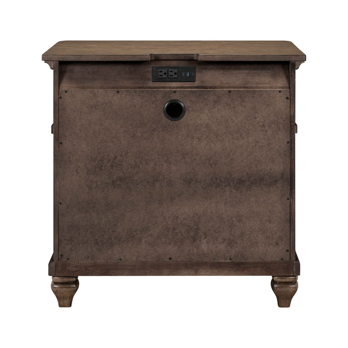 Twin Lakes Nightstand w/ Charging Station - Plourde Furniture Co (Caribou, ME)