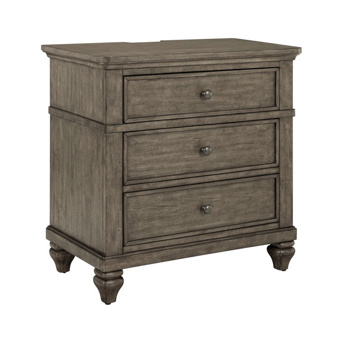 Twin Lakes Nightstand w/ Charging Station - Plourde Furniture Co (Caribou, ME)