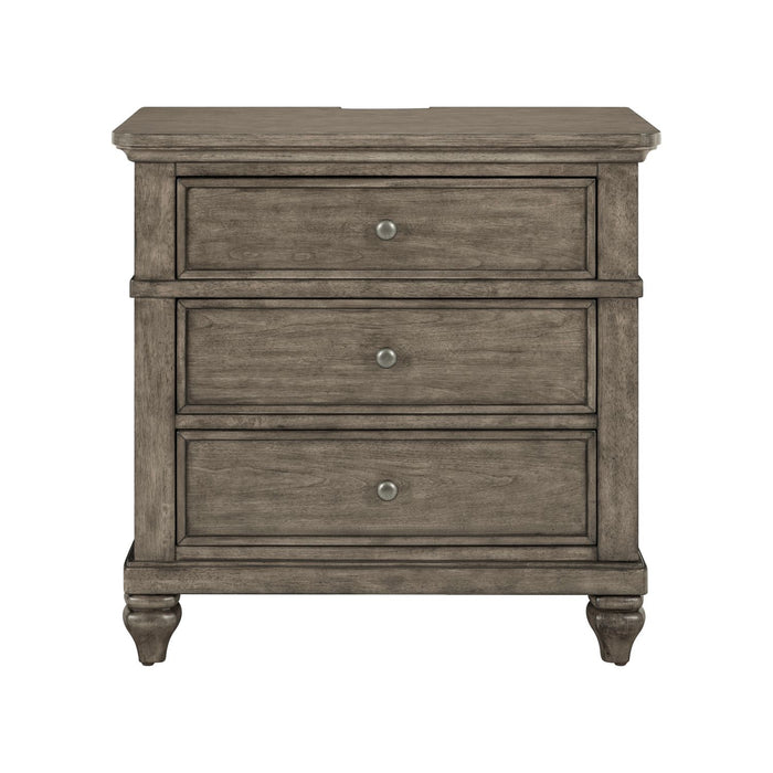 Twin Lakes Nightstand w/ Charging Station - Plourde Furniture Co (Caribou, ME)