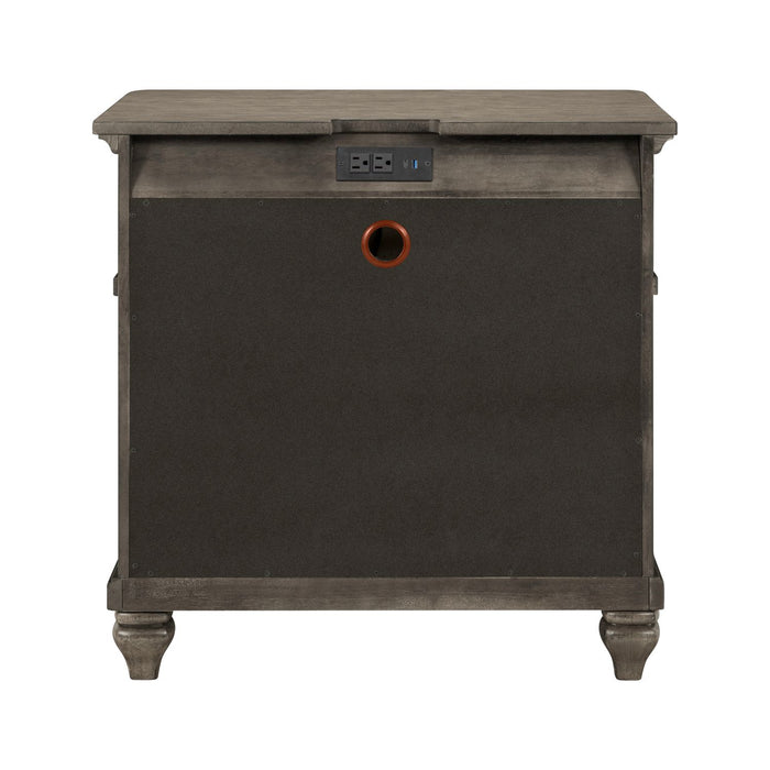 Twin Lakes Nightstand w/ Charging Station - Plourde Furniture Co (Caribou, ME)