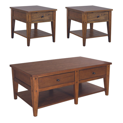 Lake House 3 Piece Set (1-Cocktail 2-End Tables) - Plourde Furniture Co (Caribou, ME)