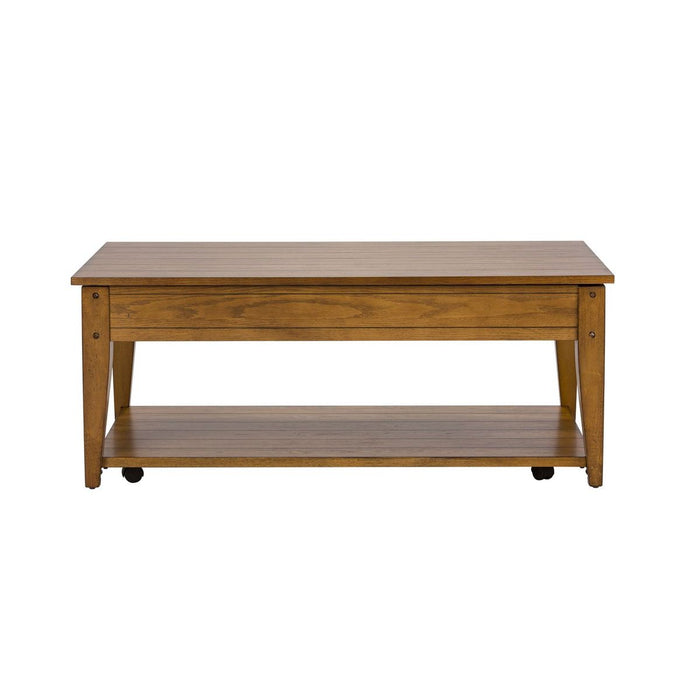 Liberty Furniture Lake House Lift Top Cocktail Table in Oak image