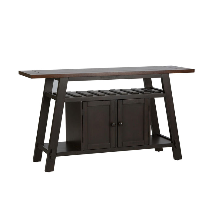 Lawson Server in Light/Dark Expresso - Plourde Furniture Co (Caribou, ME)