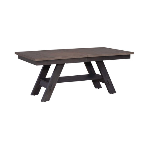 Lawson Pedestal Table in Weathered Gray 116GY-P4090 - Plourde Furniture Co (Caribou, ME)