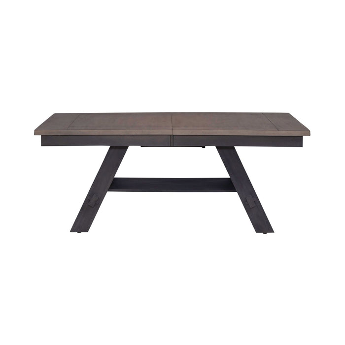 Lawson Pedestal Table in Weathered Gray 116GY-P4090 - Plourde Furniture Co (Caribou, ME)