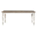 Whitney Rectangular Leg Table in Weathered Gray image