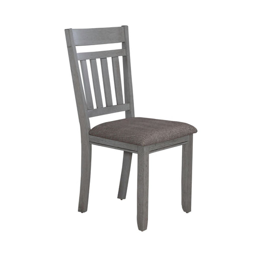 Newport Splat Back Side Chair (Set of 2) in Smokey Grey - Plourde Furniture Co (Caribou, ME)