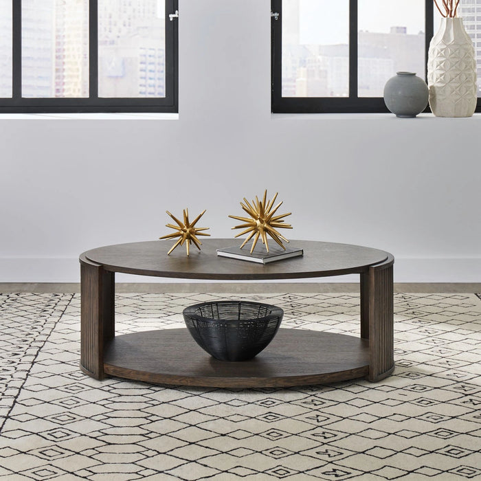 City View Oval Cocktail Table in Coffee Bean image