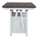 Farmhouse Gathering Table in White/Oak - Plourde Furniture Co (Caribou, ME)