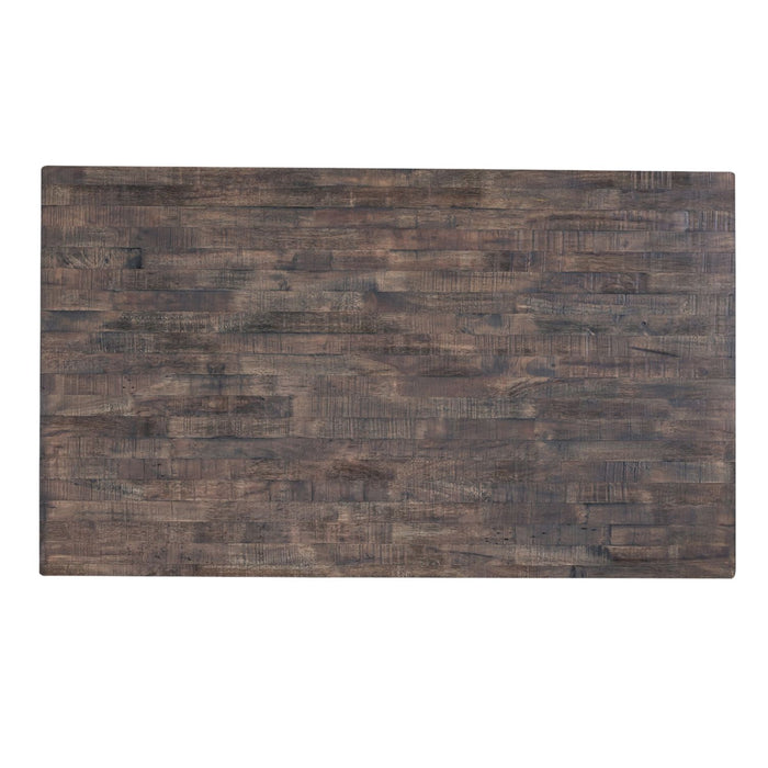 Farmhouse Gathering Table in White/Oak - Plourde Furniture Co (Caribou, ME)