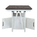 Farmhouse Gathering Table in White/Oak - Plourde Furniture Co (Caribou, ME)