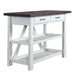 Farmhouse Server in White/Oak - Plourde Furniture Co (Caribou, ME)