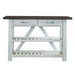 Farmhouse Server in White/Oak - Plourde Furniture Co (Caribou, ME)