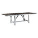 Farmhouse Trestle Table in White - Plourde Furniture Co (Caribou, ME)