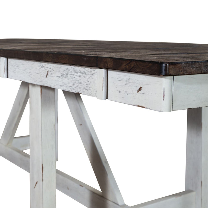 Farmhouse Trestle Table in White - Plourde Furniture Co (Caribou, ME)