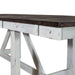 Farmhouse Trestle Table in White - Plourde Furniture Co (Caribou, ME)