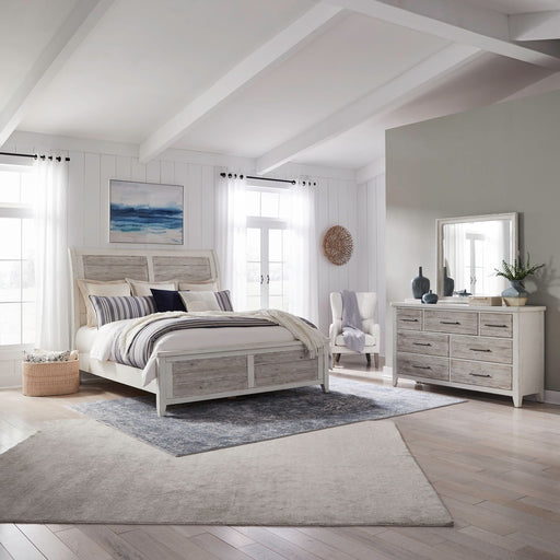 Backroads Queen Sleigh Bed, Dresser & Mirror image