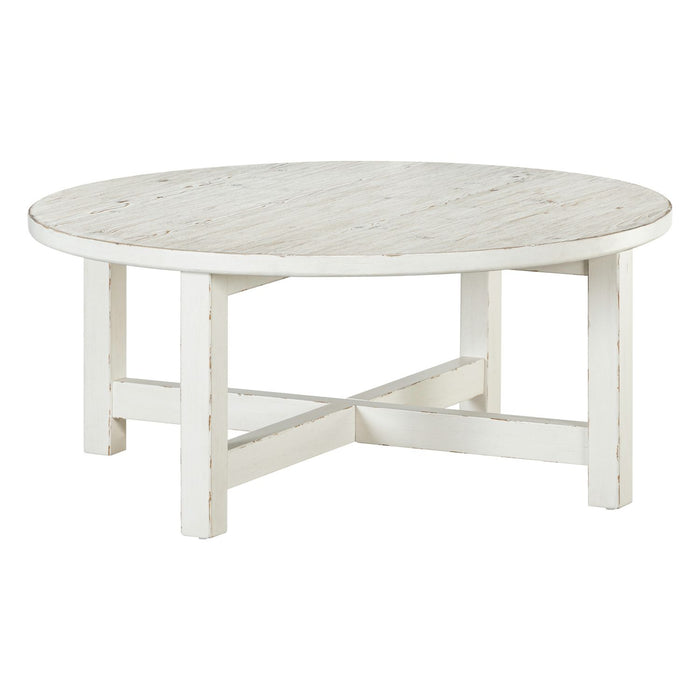 Backroads Round Cocktail Table - Plourde Furniture Co (Caribou, ME)