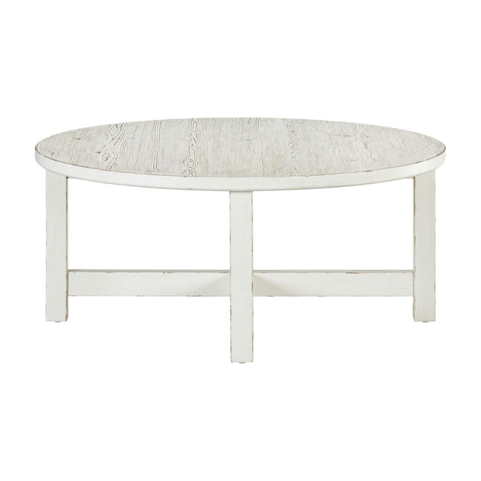 Backroads Round Cocktail Table - Plourde Furniture Co (Caribou, ME)