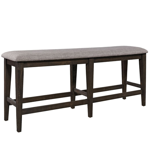 Double Bridge Counter Bench (RTA) in Dark Chestnut - Plourde Furniture Co (Caribou, ME)