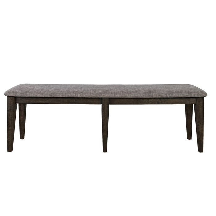 Double Bridge Bench (RTA) in Dark Chestnut - Plourde Furniture Co (Caribou, ME)