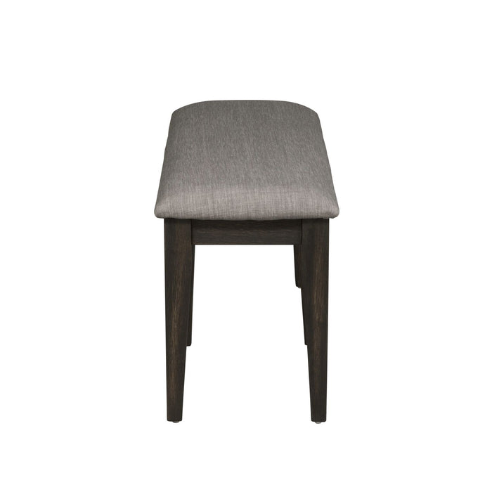 Double Bridge Bench (RTA) in Dark Chestnut - Plourde Furniture Co (Caribou, ME)