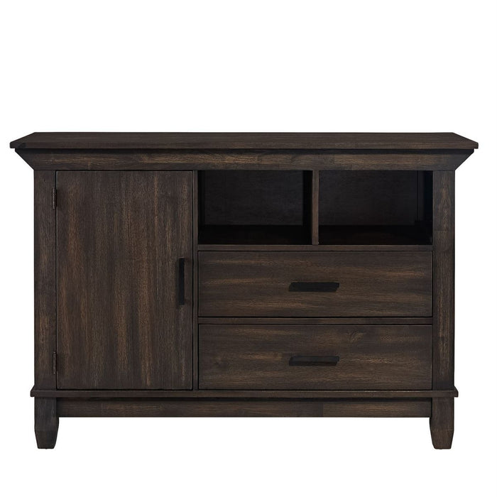 Liberty Furniture Double Bridge Sideboard in Dark Chestnut
