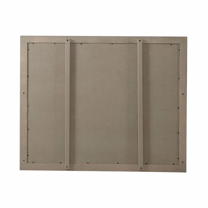 Americana Farmhouse Landscape Mirror in Dusty Taupe and Black image