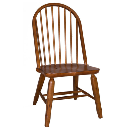 Treasures Bow Back Side Chair in Oak (Set of 2) - Plourde Furniture Co (Caribou, ME)