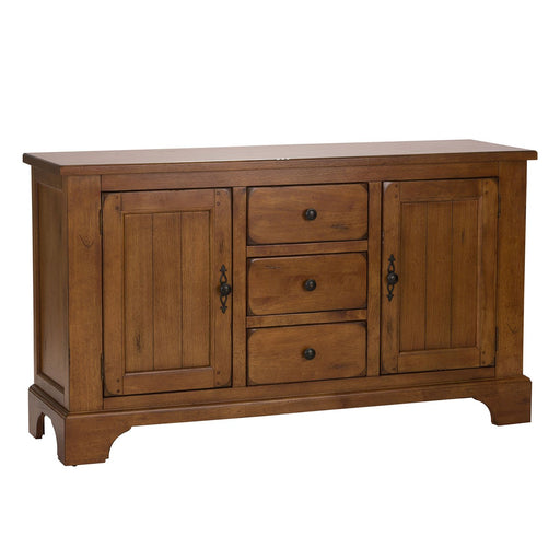 Treasures Buffet in Rustic Oak Finish - Plourde Furniture Co (Caribou, ME)