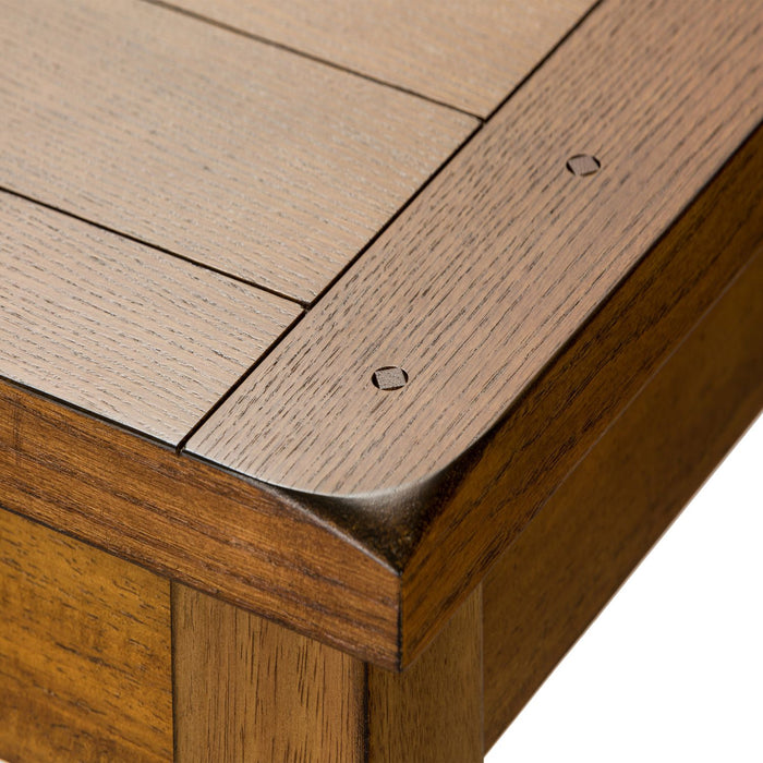 Treasures Rectangular Leg Table - Oak - Plourde Furniture Co (Caribou, ME)