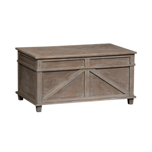 Parkland Falls Storage Trunk in Weathered Taupe - Plourde Furniture Co (Caribou, ME)